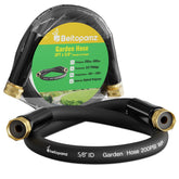 Beitopamz short garden hose 3ft five-eighth inch fittings enables compact reach during watering.