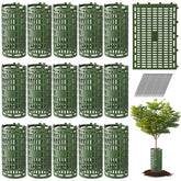 Bekith tree trunk protector panel in 16-pack shields saplings from mower damage.