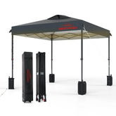 Benass 10x10 pop up canopy opened for instant shade at outdoor events