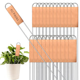 Bendical 50pcs metal plant labels copper 11.8 inch for durable outdoor garden labeling.
