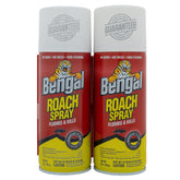 Bengal Roach Spray can-front shows odorless, mess-free pest control.