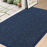 BEQHAUSE Dirt Trapper Door Mat front view showing dirt scraping for clean entryways
