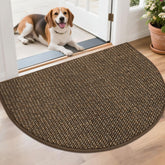 BEQHAUSE Dirt Trapper Door Mat with 26x40 half-circle captures dirt at entry