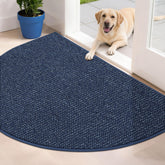 BEQHAUSE Dirt Trapper Door Mat blue half circle aids moisture control at entryway
