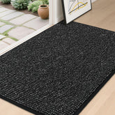 BEQHAUSE Dirt Trapper door mat close-up weave shows dense fibers trapping dirt