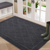 BEQHAUSE Dirt Trapper Door Mat 32x48 traps dirt and moisture for a cleaner entry.