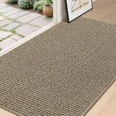 BEQHAUSE dirt trapper door mat at the threshold, 36x60 inches, reduces tracked-in dirt