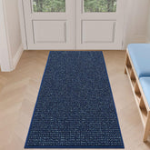 BEQHAUSE Dirt Trapper blue mat, wide view showing entry protection