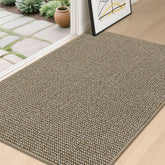 BEQHAUSE Dirt Trapper mat front view showing low-profile entry fit and dense fibers