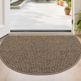BEQHAUSE Dirt Trapper semi-circle mat captures dirt at the entrance.
