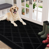 BEQHAUSE Dirt Trapper Front Door Mat traps moisture and keeps entryway dry