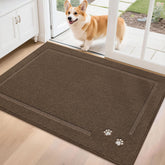 BEQHAUSE dog door mat with three-layer absorbent design traps mud