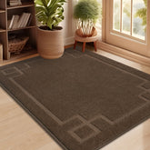 BEQHAUSE door mat at the front door traps moisture and dirt for a cleaner entry.