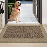BEQHAUSE indoor door mat at front door traps dirt and moisture to protect floors.