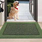 BEQHAUSE indoor door mat 24x36 front view traps dirt and moisture