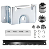 BERPSE CR12 steering service kit packaging shows rack and brackets for durable lawn maintenance.