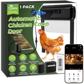 Besly WiFi automatic chicken door front view with durable outdoor housing