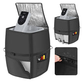Bespeur hot tub heater cover with waterproof zipper in action for easy installation.