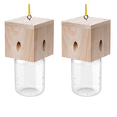 Best Bee Trap cube-style outdoor trap protects wood by catching carpenter bees