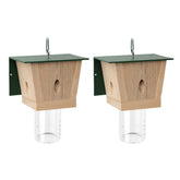 Best Bee Trap carpenter bee trap, green pentroof, hangs outdoors to deter wood damage.