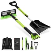 Best Choice Products 4-in-1 snow brush shovel for efficient tire-area snow removal.