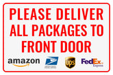 Bestylez delivery sign front door for outdoor visibility and clear guidance