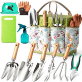 BESWILL 11-piece garden tool set pruning shears for precise trimming and rust-resistant performance