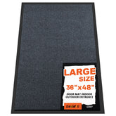 BesWin extra large front door mat traps dirt and moisture at the entry