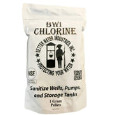 Better Water Industries C21044 chlorine pellets in packaging for reliable water disinfection