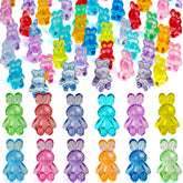 BETURETOP mini bunny figures in assorted colors for vase fillers and fairy gardens.
