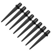 Biaungdo 8-pcs ground spikes anchor solar lights in soil.