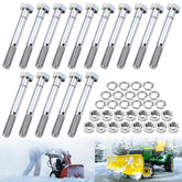 BIBIJIE shear bolt front view, durable replacement for Kubota snowblowers.
