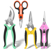 BIDMLI four-pack garden scissors in use for precise pruning and control.