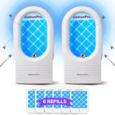 BietrunPro indoor fruit fly trap front view with UV/blue lights attracts pests.