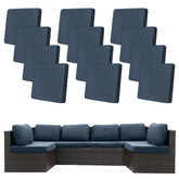 Bietyone 12-pack gray-blue cushion covers refresh outdoor furniture