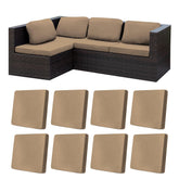 BIETYONE 8Pcs stretch cushion covers packaging ready for outdoor refresh.