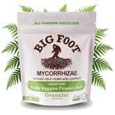 Big Foot Mycorrhizae spores bag shows high spore content for stronger roots.