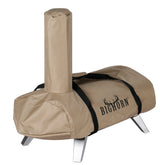 BIG HORN 12-inch pizza oven cover on oven shields from rain and dust.