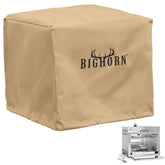 BIG HORN OUTDOORS infrared grill cover shows durable materials protecting from rain and wind