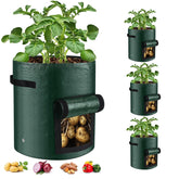 BIJOKETTEN 10-gallon grow bag with viewing window for easy root checks.