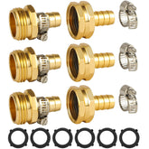 BILAL 3-set garden hose repair kit with connectors and clamps for quick, secure hose repairs