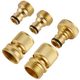 Bilal brass quick-connect male connector shown for durable, leak-free water flow.