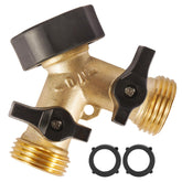 Bilal garden hose splitter 2-way for dual connections and improved watering efficiency.