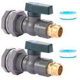 BILAL rain barrel 3/4-inch spigot ready for easy water release.