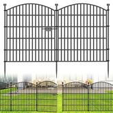 Bilibompa 10-panel garden fence with gate for yard protection and style