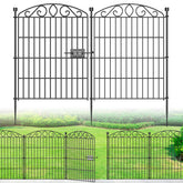 Bilibompa garden fence 12-panel illustrates tall barrier for yards and borders.