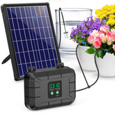 Biling automatic drip irrigation panel and controller for easy garden scheduling