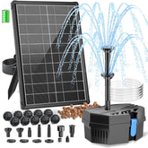 Biling Solar Pond Filter overview showing clear water for birds