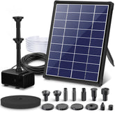 Biling solar pump panel setup for flexible placement and cooler water.