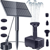 Biling solar water pump outdoor main for garden decoration and bird bath.